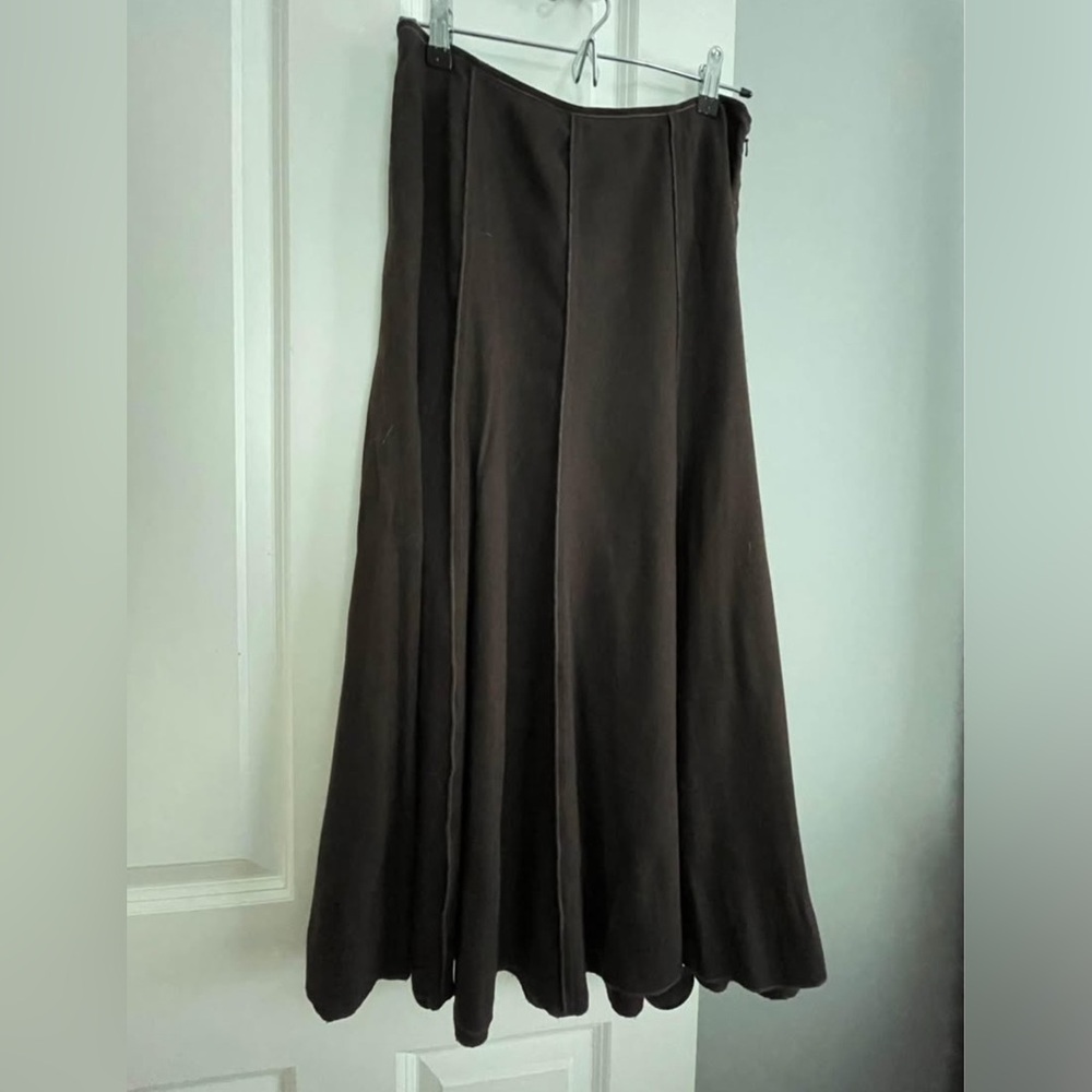 J.Jill Brown Full Length Skirt